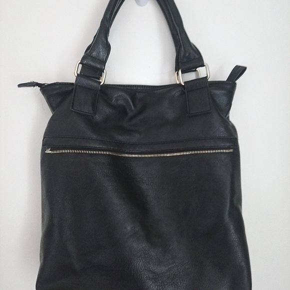 Black Modern Rebel Rectangular Zipper Bag - Picture 4 of 11